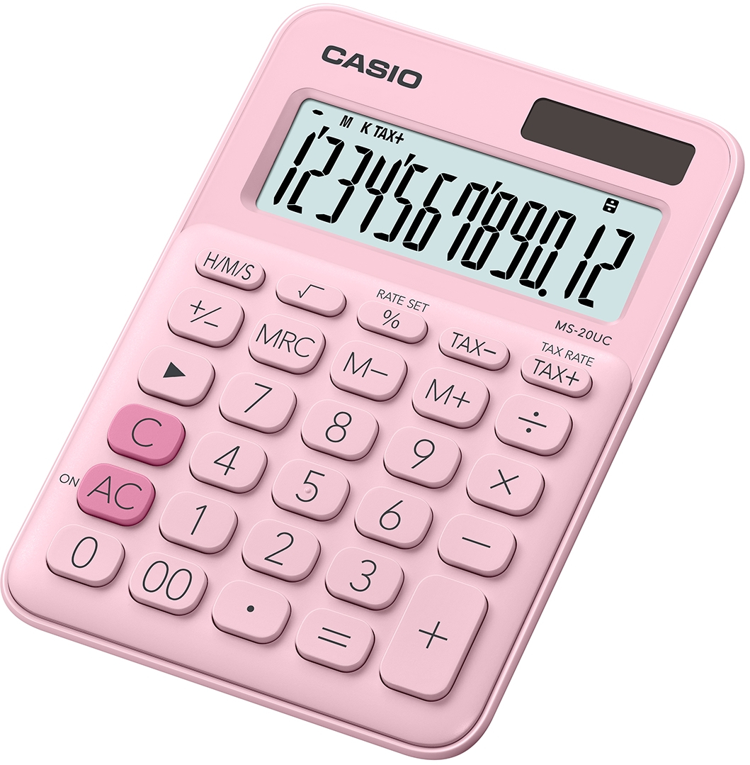 Casio MS-20UC-PK miniräknare Skrivbord Grundläggande Rosa