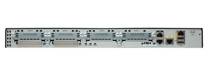 Cisco 2901 kabelansluten router Gigabit Ethernet Svart, Silver
