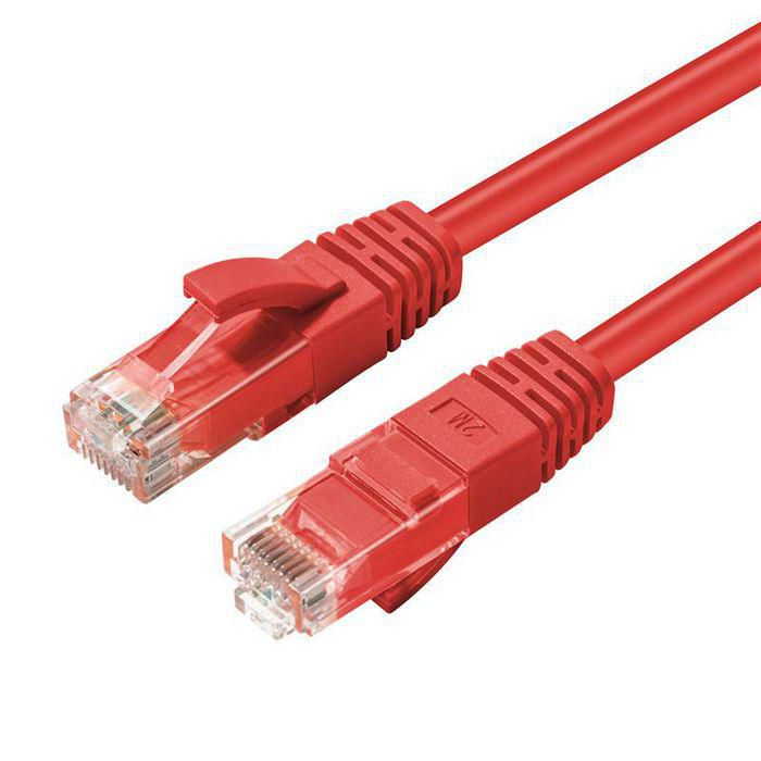 Microconnect CAT5e UTP 1m nätverkskablar Röd U/UTP (UTP)