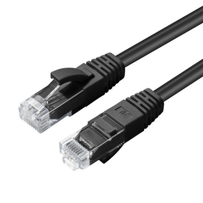 Microconnect CAT5e UTP 1m nätverkskablar Svart U/UTP (UTP)