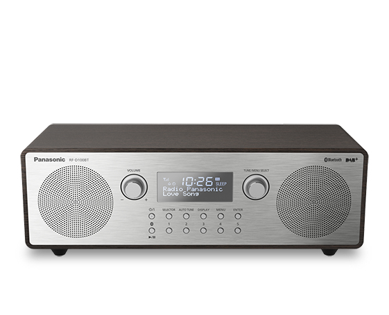 Panasonic RF-D100BT Bärbar Digital Svart, Grå