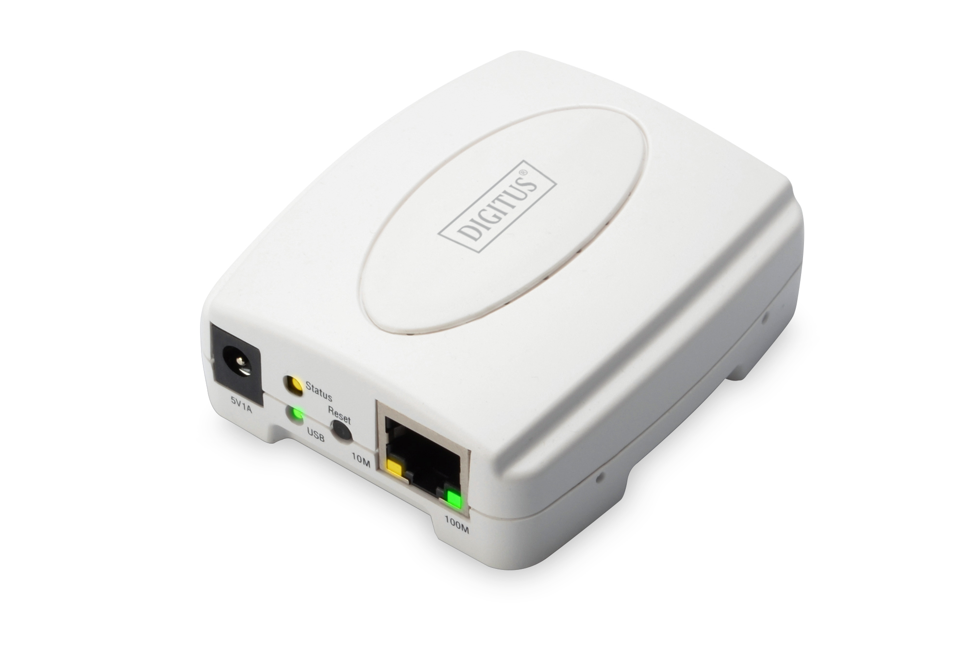 Digitus DN-13003-2 skrivarservrar Ethernet LAN Vit
