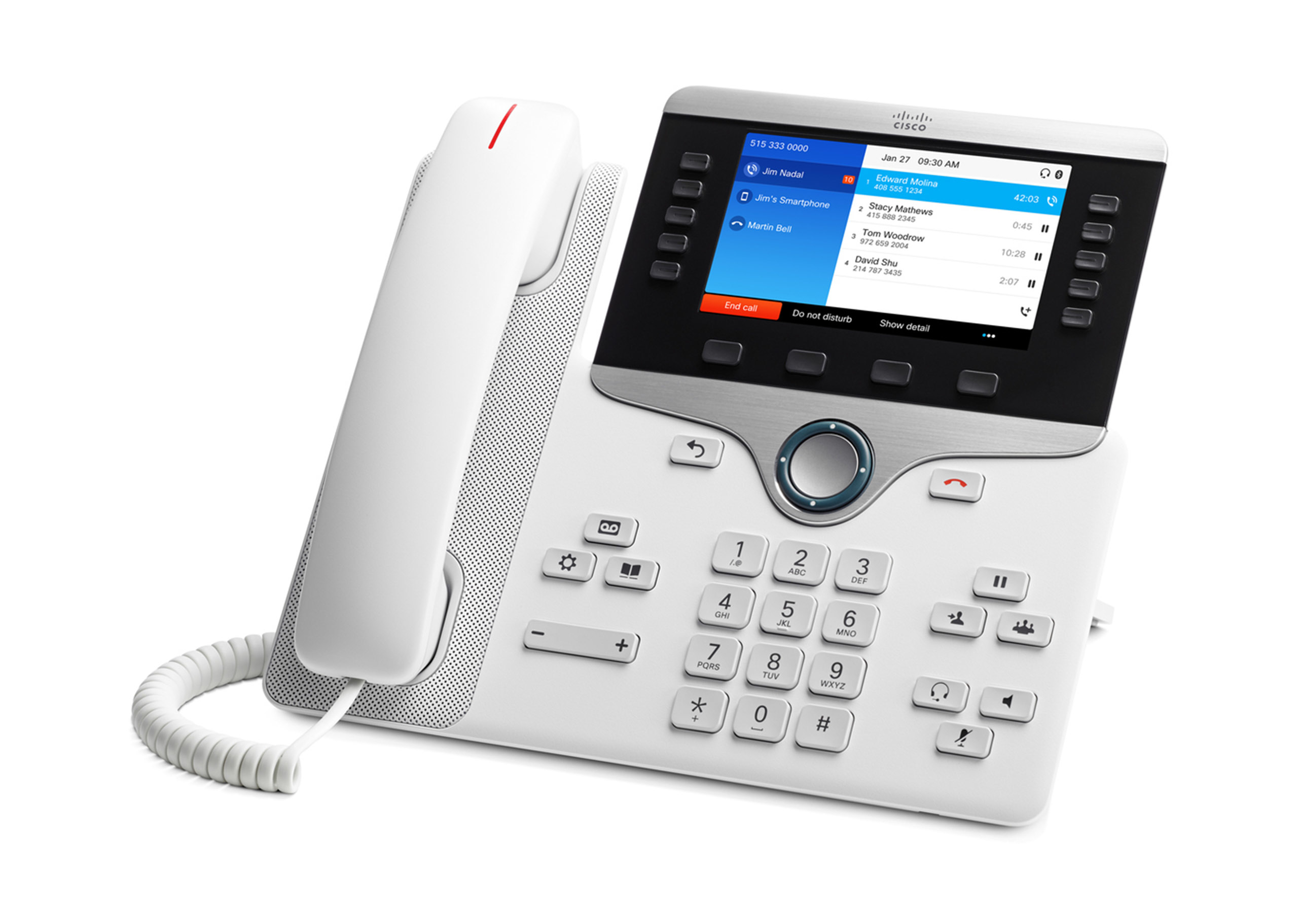 Cisco 8851 IP-telefoner Svart