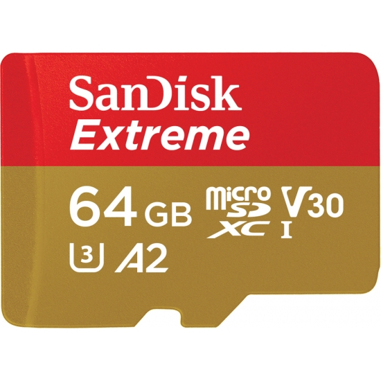SanDisk Extreme microSDXC UHS-I 64 GB Klass 10