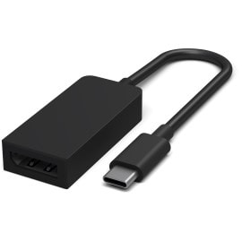Microsoft Surface USB-C/DisplayPort Adapter USB-grafikadapter Svart