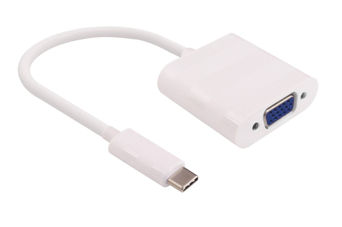Microconnect 0.2m USB C - D-Sub USB-grafikadapter Vit