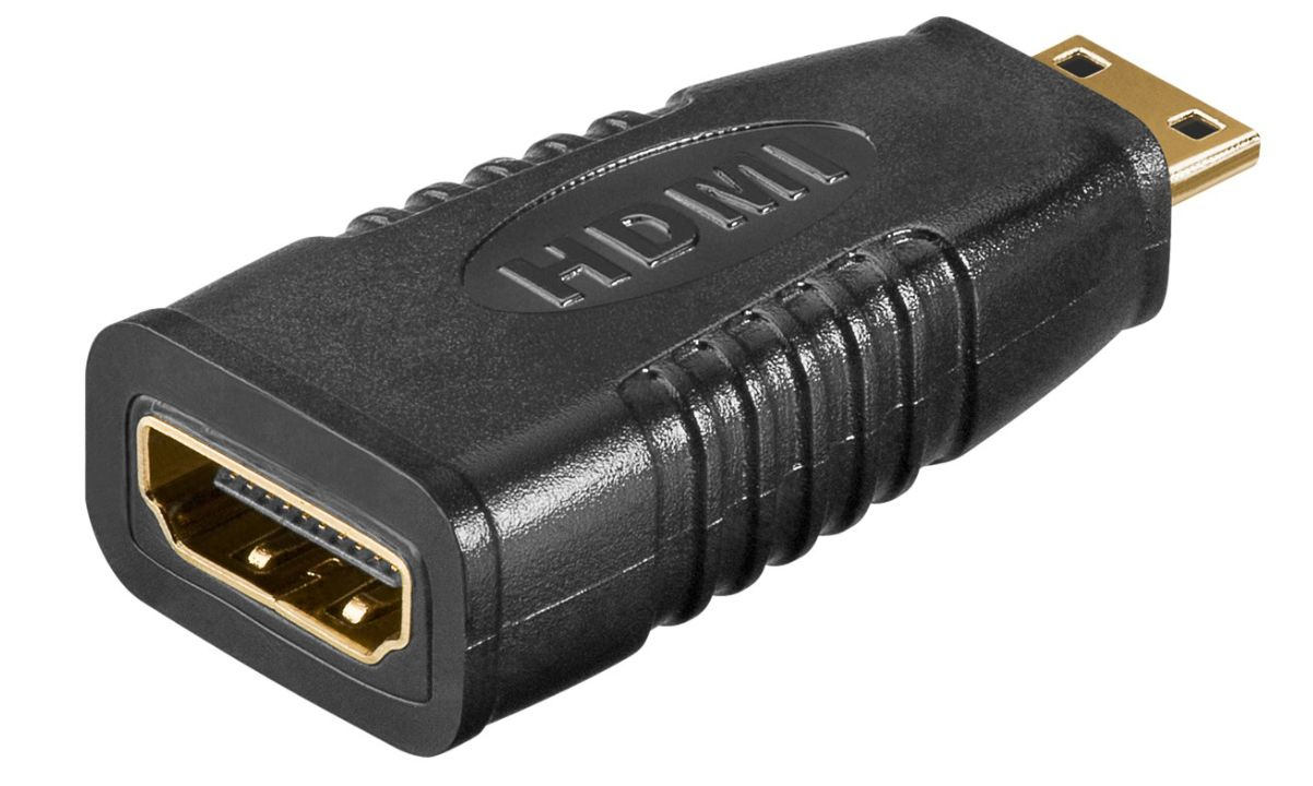 Microconnect HDM19F19MC kabelomvandlare (hane/hona) mini HDMI HDMI Svart