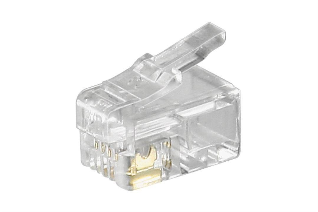 Microconnect KON500-10 kabelkontakter RJ10 Transparent