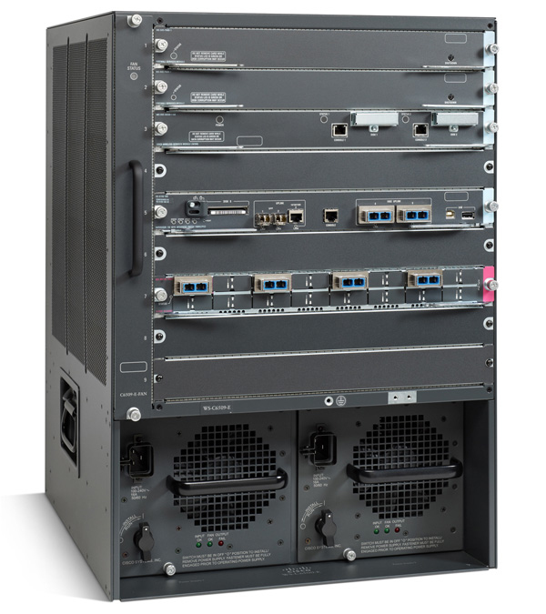Cisco Catalyst 6509 Enhanced nätverksutrustningschassin 14U