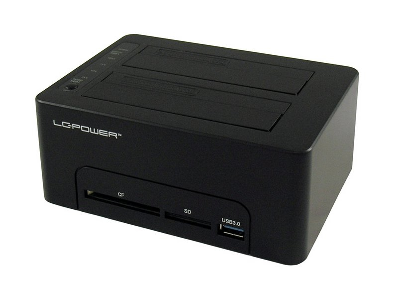 LC-Power LC-DOCK-U3-CR Dockningsstation för lagringsenhet USB 3.2 Gen 1 (3.1 Gen 1) Type-A Svart