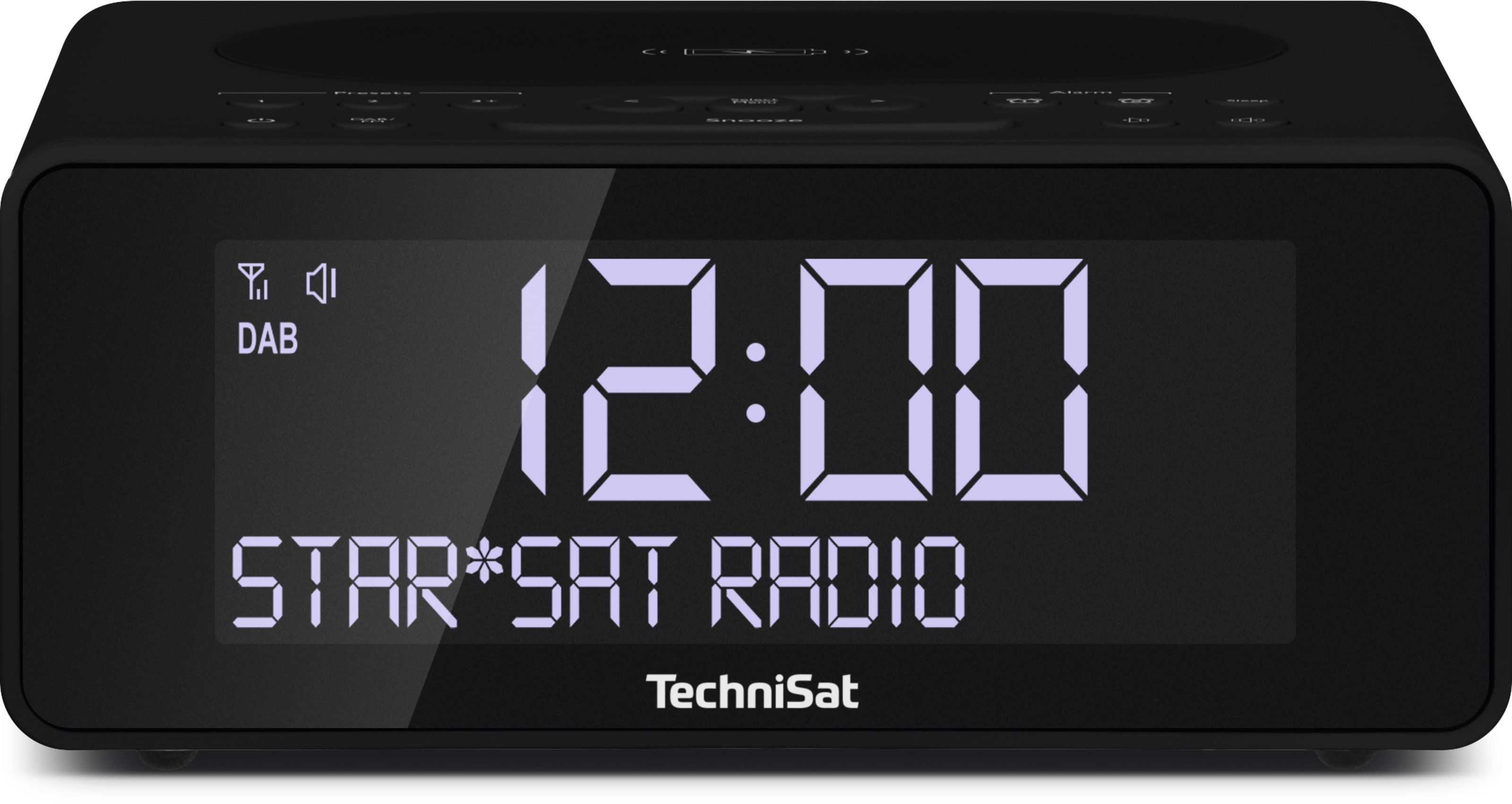 TechniSat 0000/3914 radioapparater Klockradio Digital Antracit