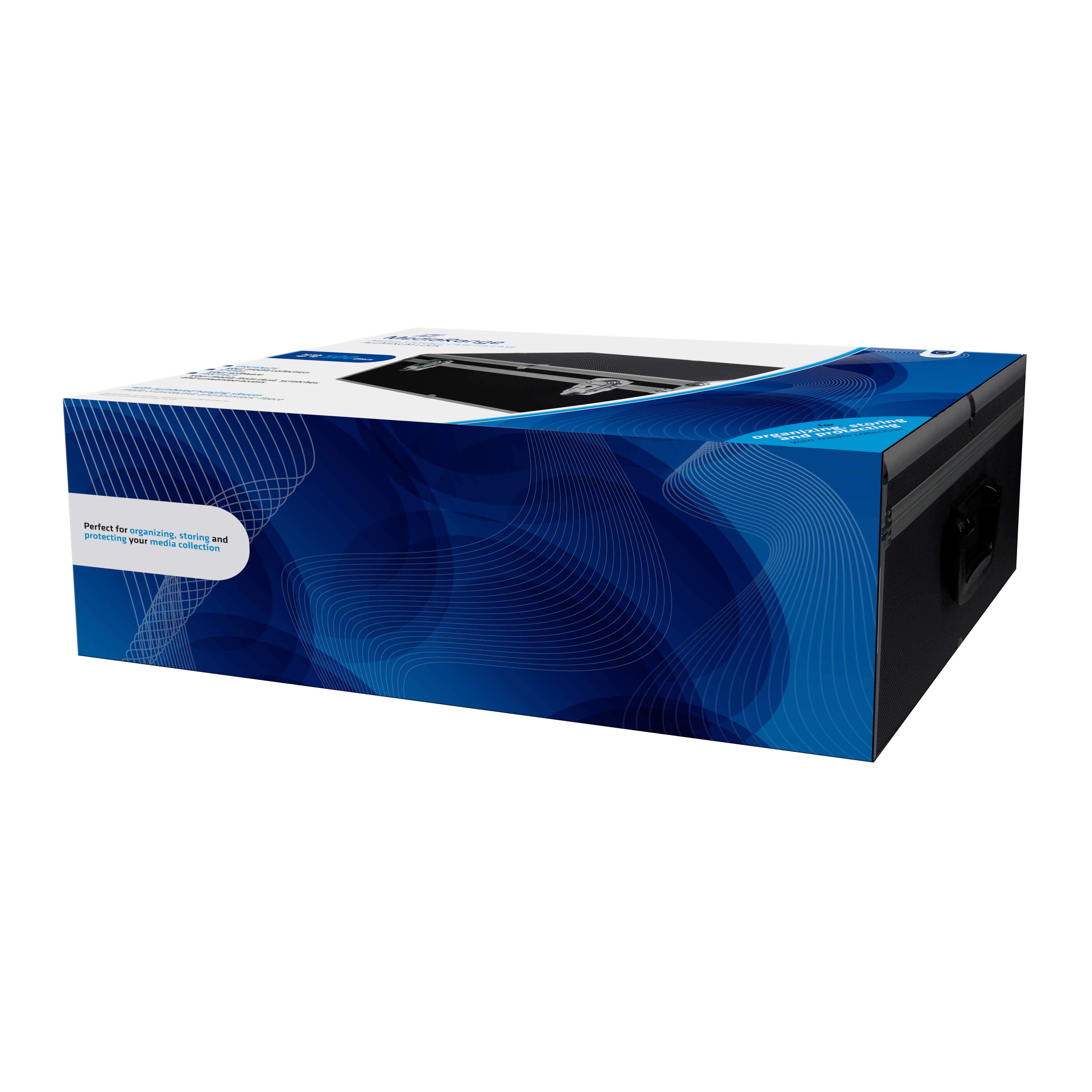 MediaRange BOX73 fodral till optiska skivor Boxfodral 500 diskar Svart