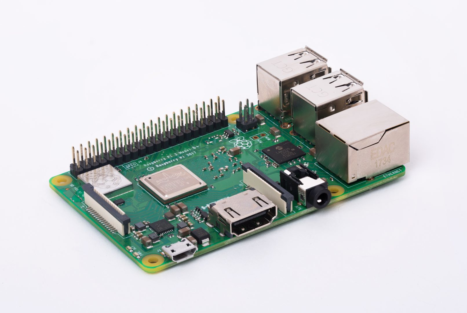 Raspberry Pi PI 3 MODEL B+ development-moderkort 1400 MHz BCM2837B0