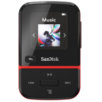 SanDisk Clip Sport Go MP3-spelare 32 GB Svart, Röd