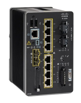 Cisco Catalyst IE-3200-8T2S-E nätverksswitchar hanterad L2/L3 Gigabit Ethernet (10/100/1000) Svart