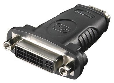 Microconnect HDM19F24F kabelomvandlare (hane/hona) HDMI DVI-D Svart