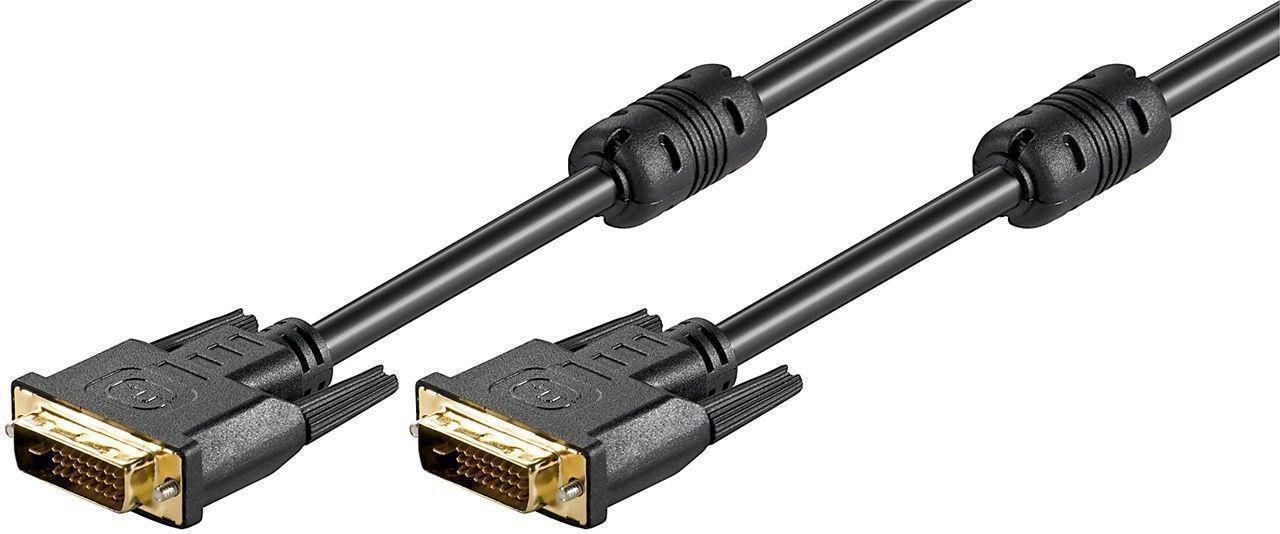 Microconnect 2m DVI-D DVI-kabel Svart
