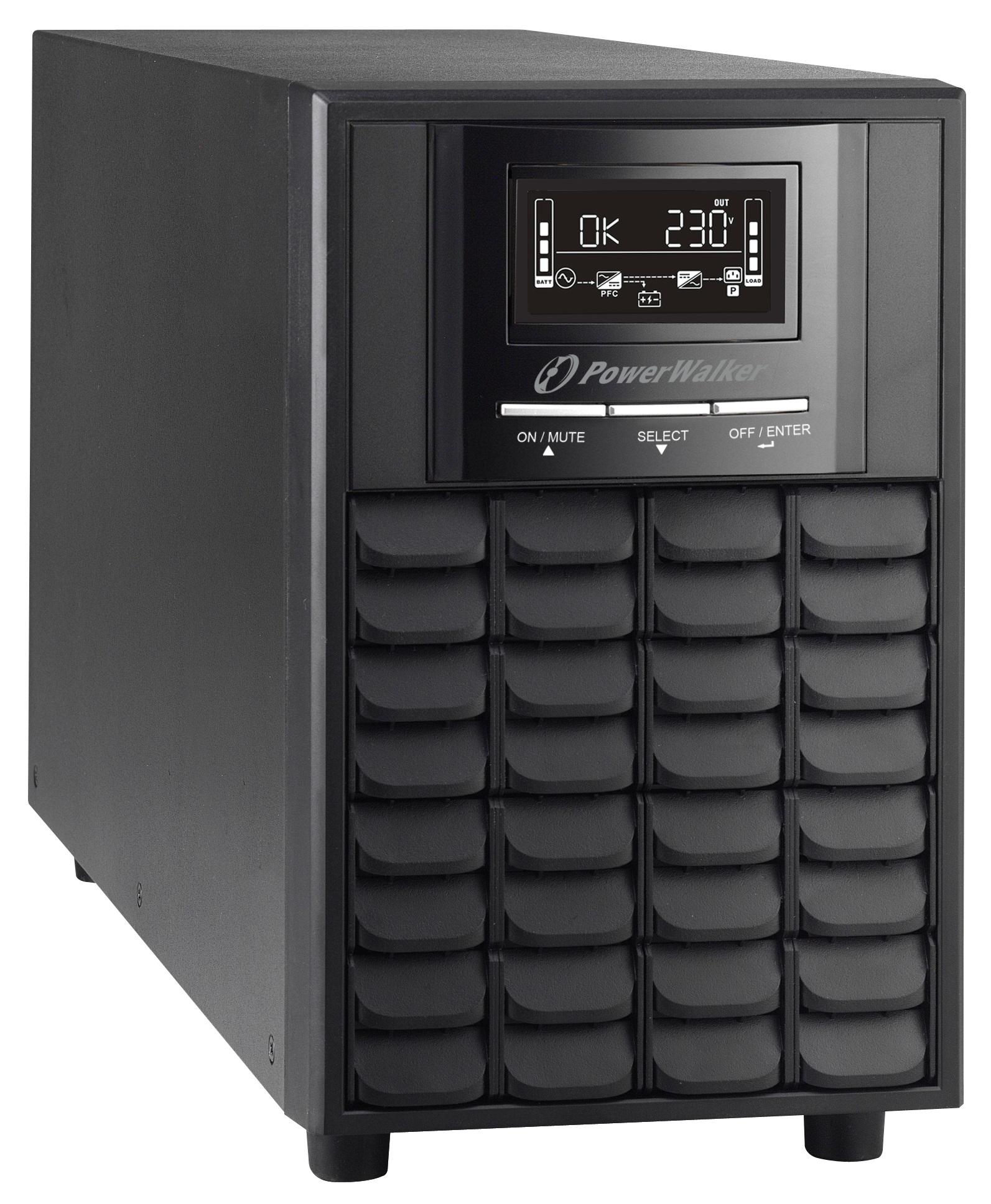 PowerWalker VI 1500 CW Linjeinteraktiv 1,5 kVA 1050 W 6 AC-utgångar