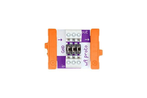 littleBits 650-0004 tillbehör till development-moderkort Proto shield Orange, Vit