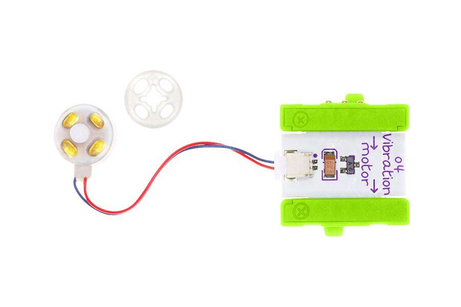littleBits vibration motor Grön, Vit