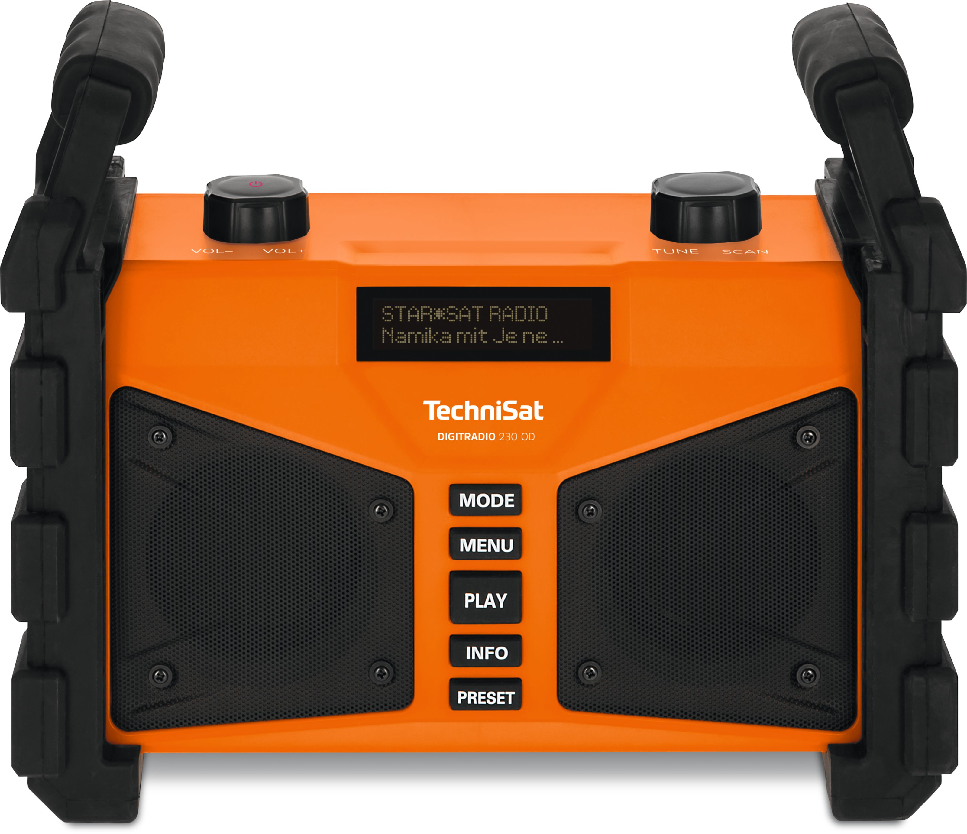 TechniSat DIGITRADIO 230 OD Arbetsplats Analog och digital Svart, Orange