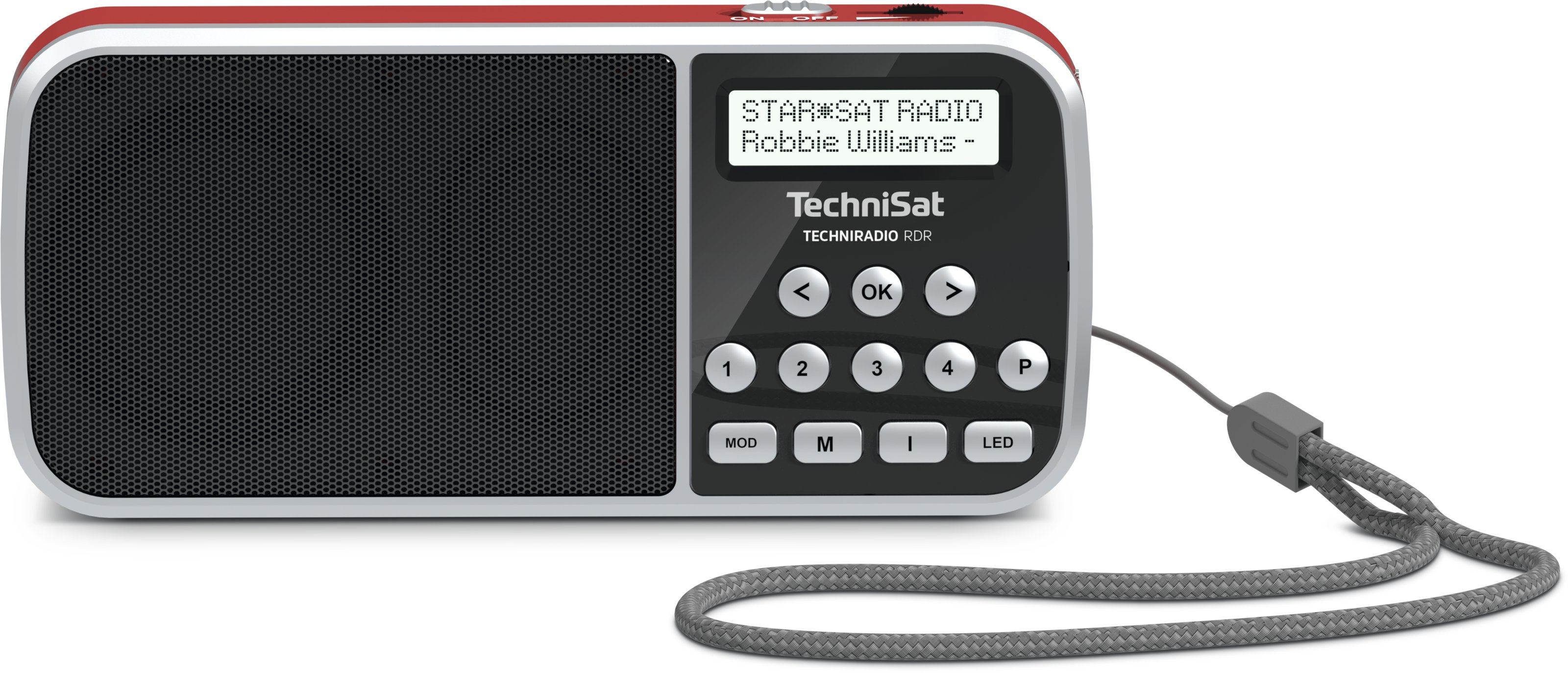 TechniSat 0000/3922 radioapparater Bärbar Digital Röd