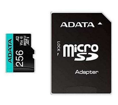 ADATA Premier Pro 256 GB MicroSDXC UHS-I Klass 10