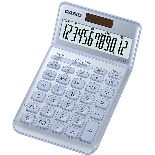 Casio JW-200SC miniräknare Skrivbord Grundläggande Blå