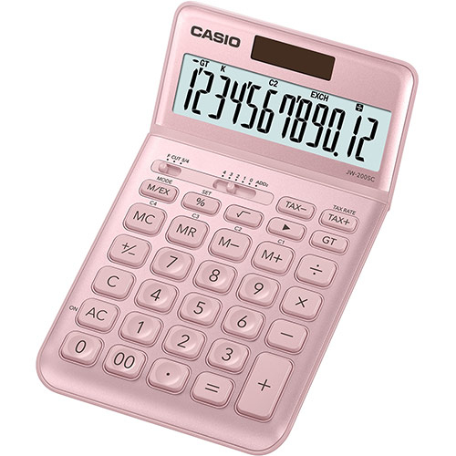 Casio JW-200SC miniräknare Skrivbord Grundläggande Rosa