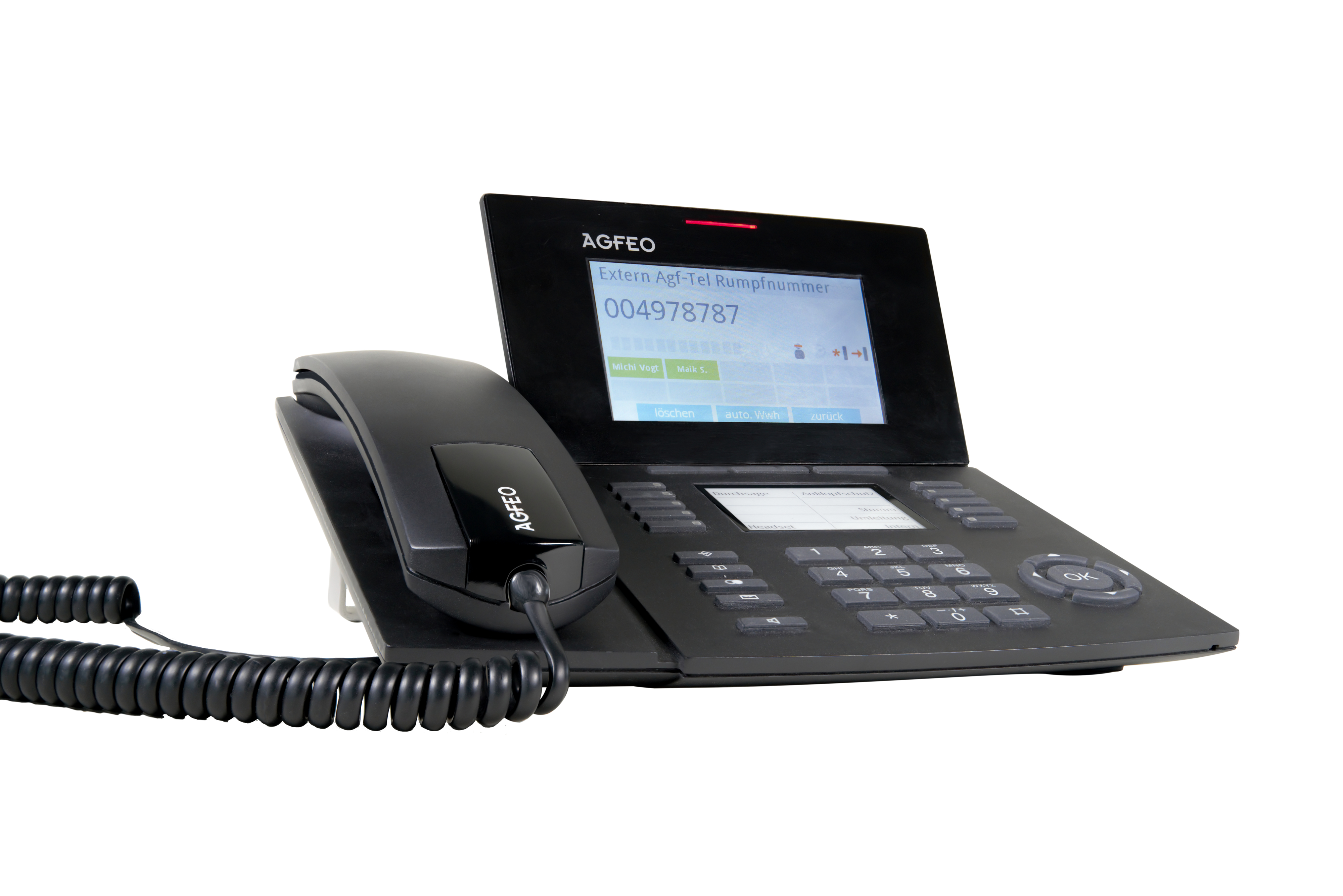 AGFEO ST 56 IP-telefoner Svart LCD