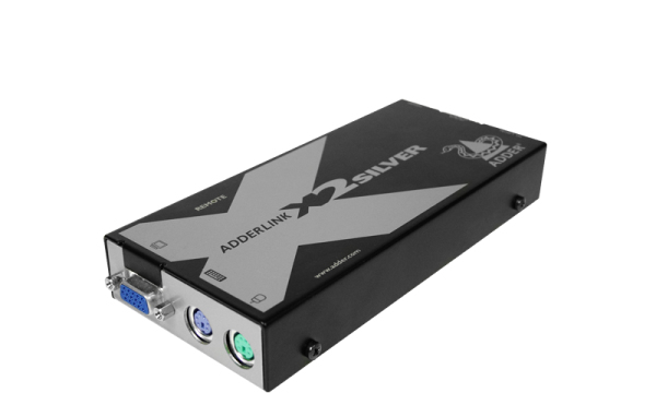 ADDER X2-Silver KVM-förlängare Sändare och mottagare