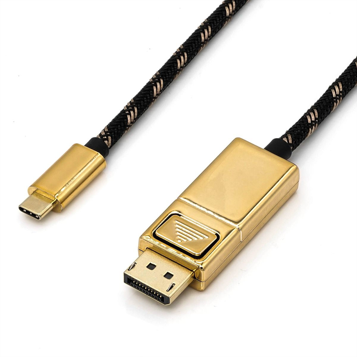 ROLINE 11.04.5849 USB-grafikadapter 4096 x 2560 pixlar Svart, Guld