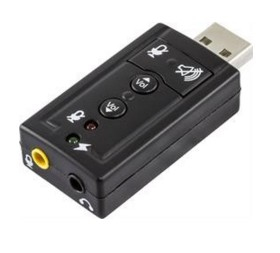 Deltaco UAC-03 ljudkort 2.0 kanaler USB