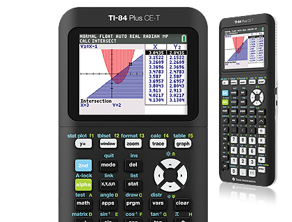 Texas Instruments TI-84 Plus CE-T miniräknare Skrivbord Grafer Svart