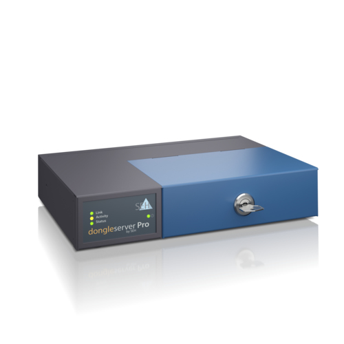 SEH dongleserver Pro® skrivarservrar Ethernet LAN Svart, Blå