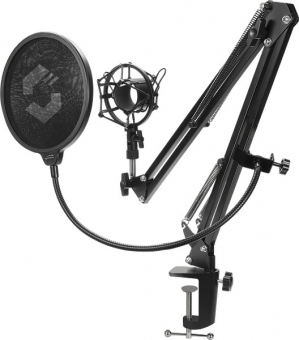 SPEEDLINK SL-800011-BK mikrofonstativ Skrivbordsmikrofonstativ