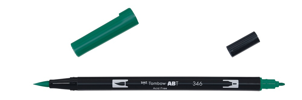 Tombow ABT-346 stiftpennor Tunn / Extra bred Grön 1 styck