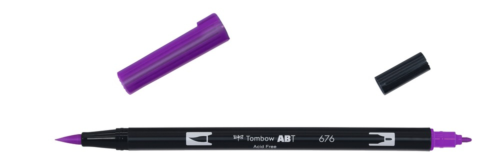 Tombow ABT-676 stiftpennor Tunn / Extra bred Lila 1 styck