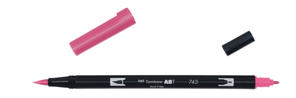 Tombow ABT-743 stiftpennor Tunn / Extra bred Rosa 1 styck