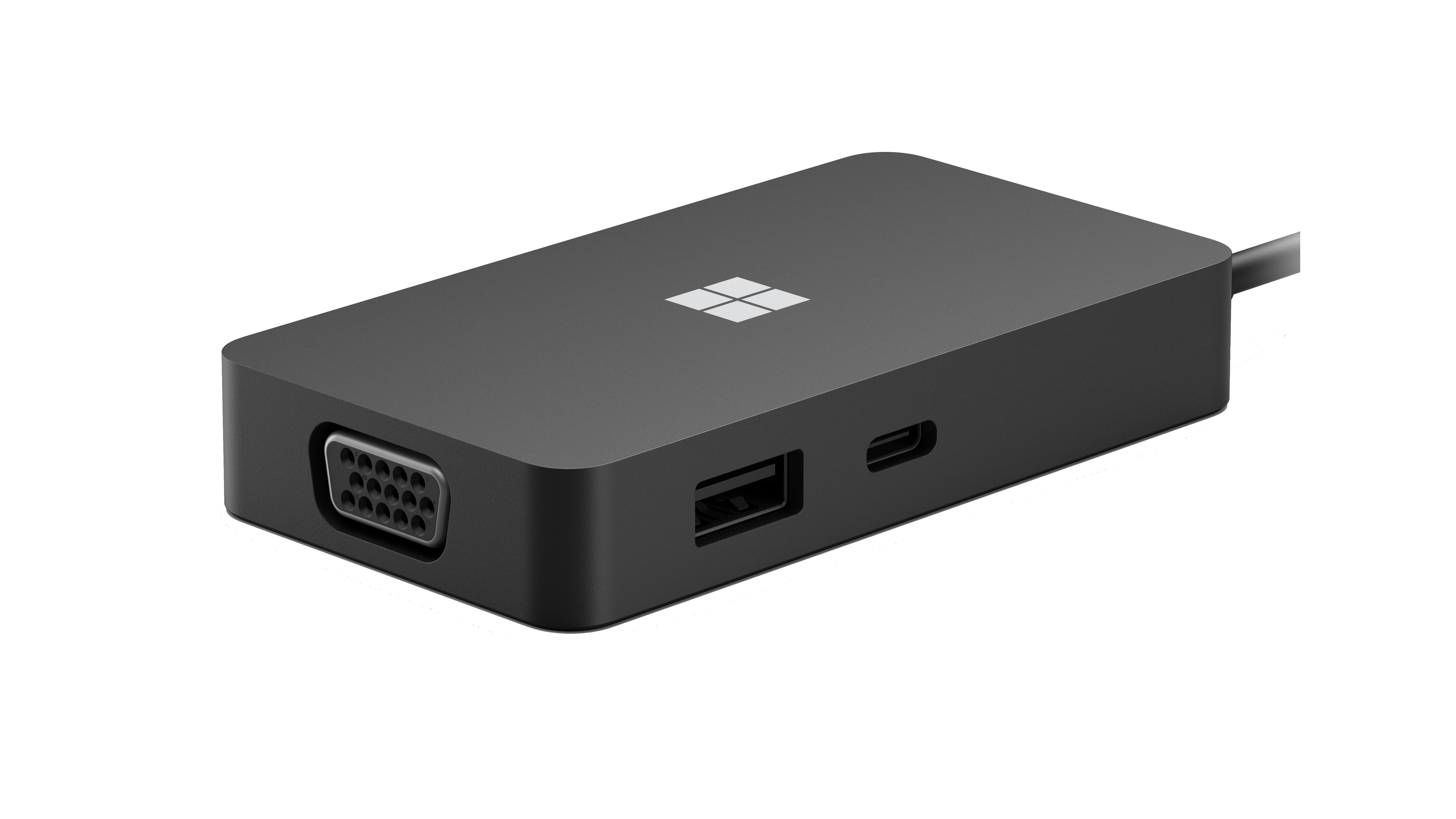 Microsoft USB-C Travel Hub Black USB-grafikadapter Svart