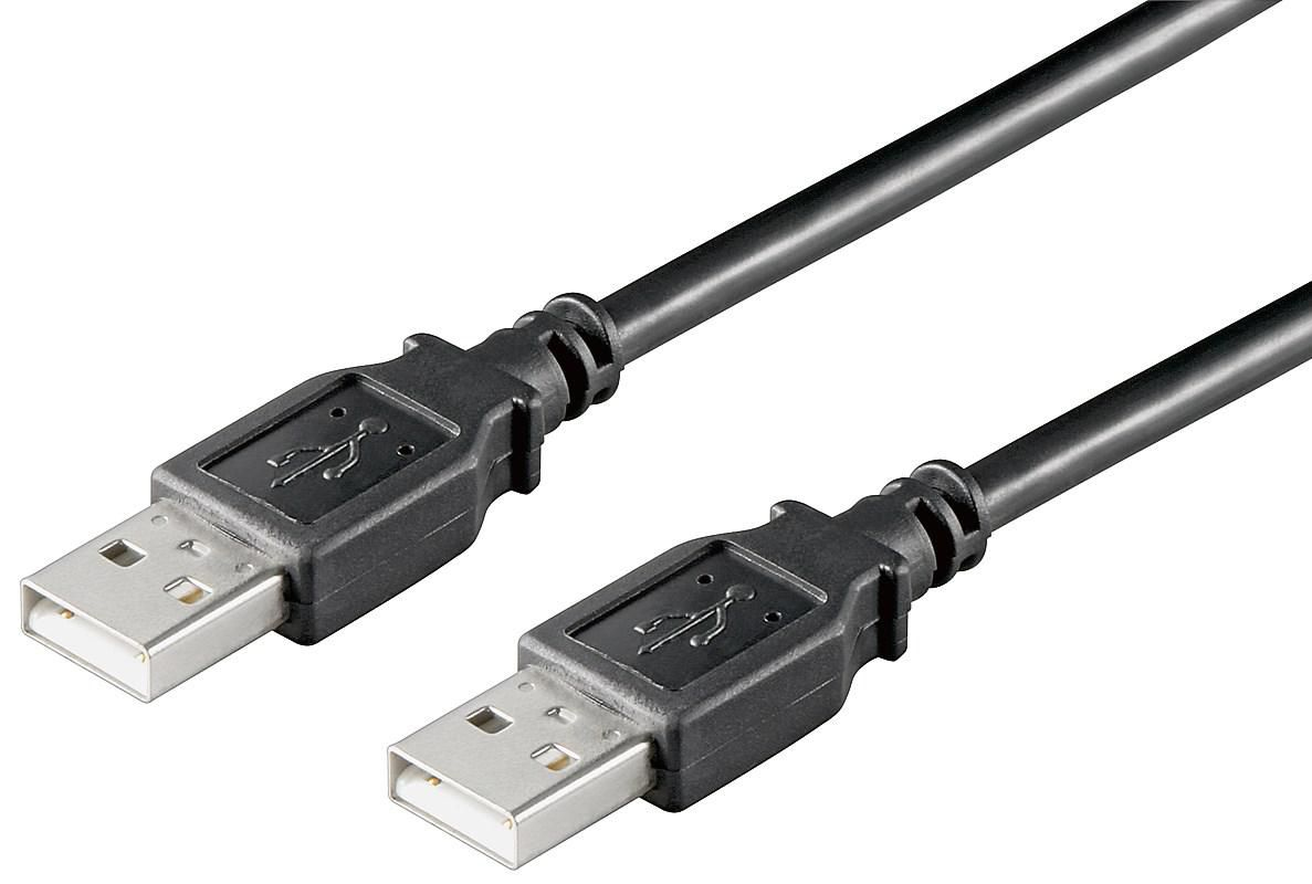 Microconnect USB2.0, M/M, 0.5m USB-kablar 0,5 m USB A Svart