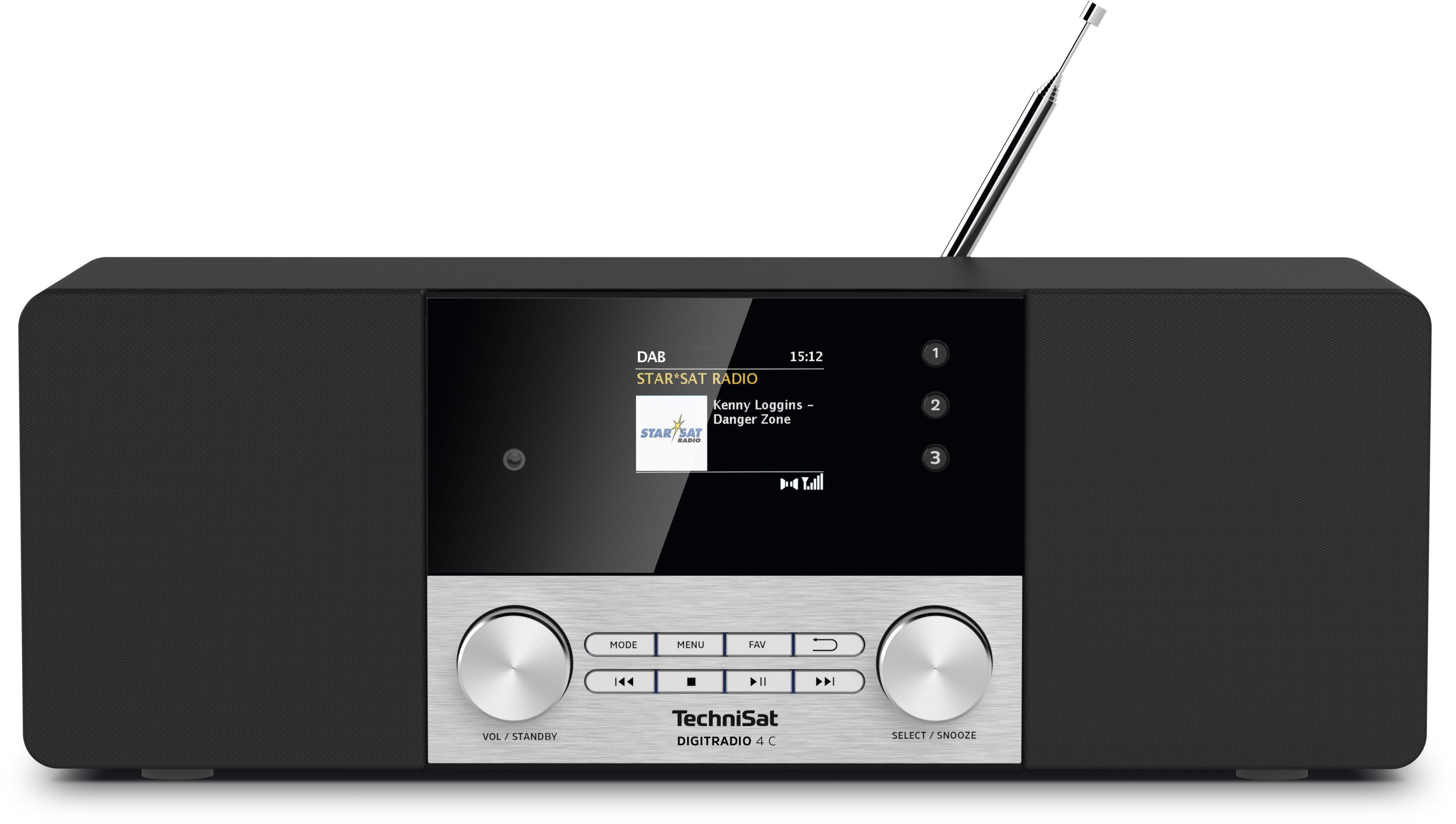 TechniSat DigitRadio 4 C Personal Digital Svart, Silver