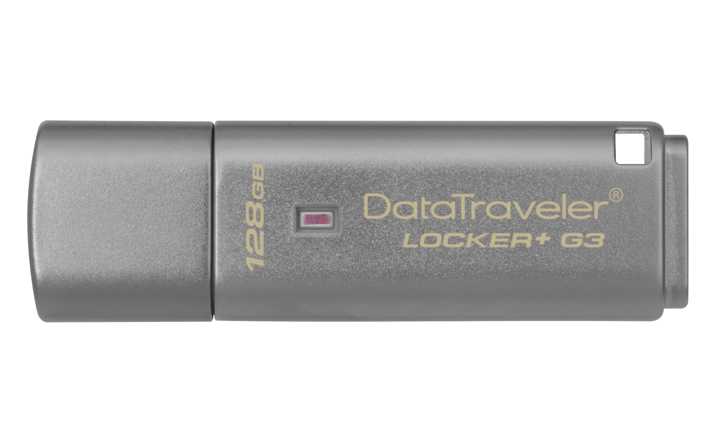 Kingston Technology DataTraveler Locker+ G3 USB-sticka 128 GB USB Type-A 3.2 Gen 1 (3.1 Gen 1) Silver