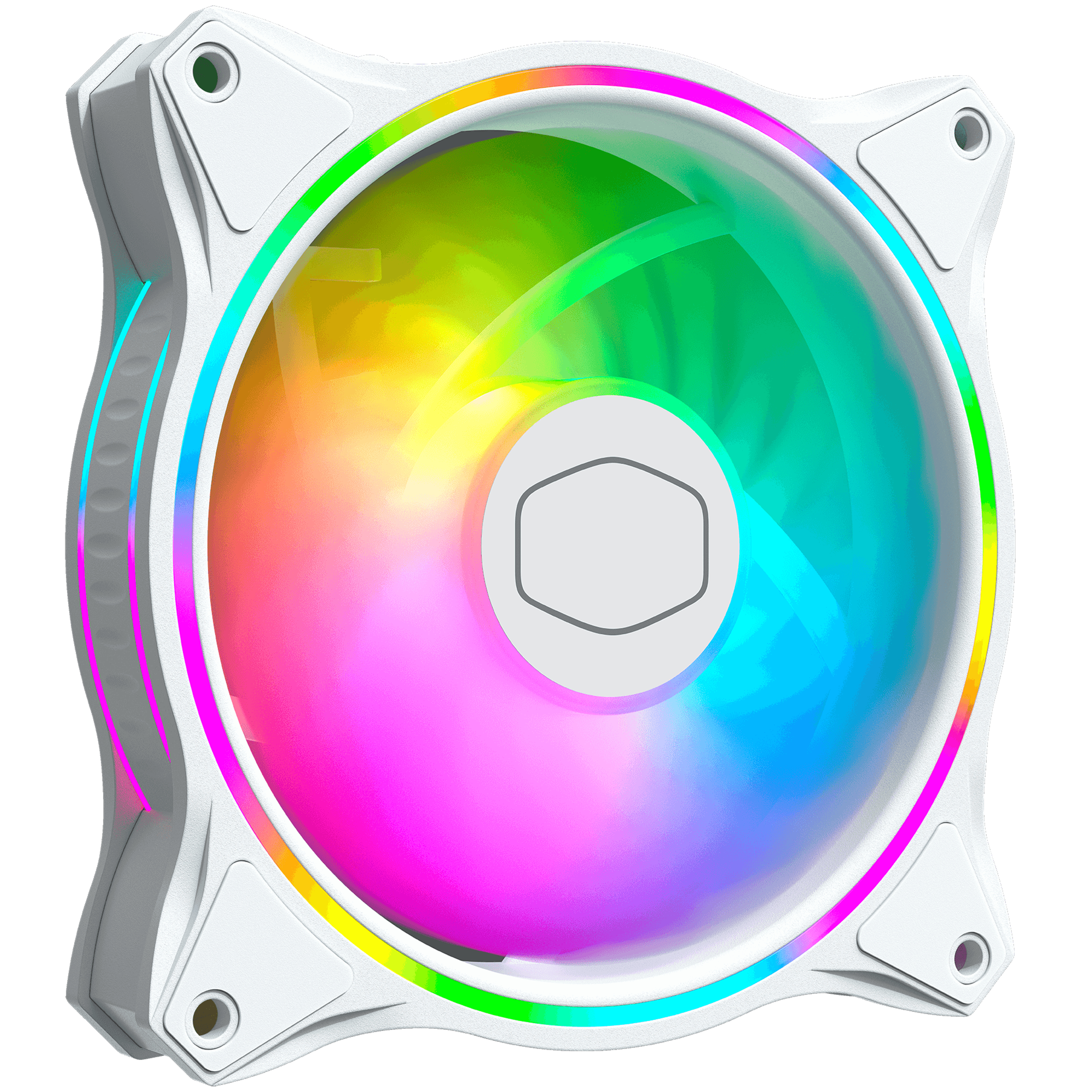 Cooler Master MasterFan MF120 Halo White Edition Datorväska Fan 12 cm Vit 1 styck