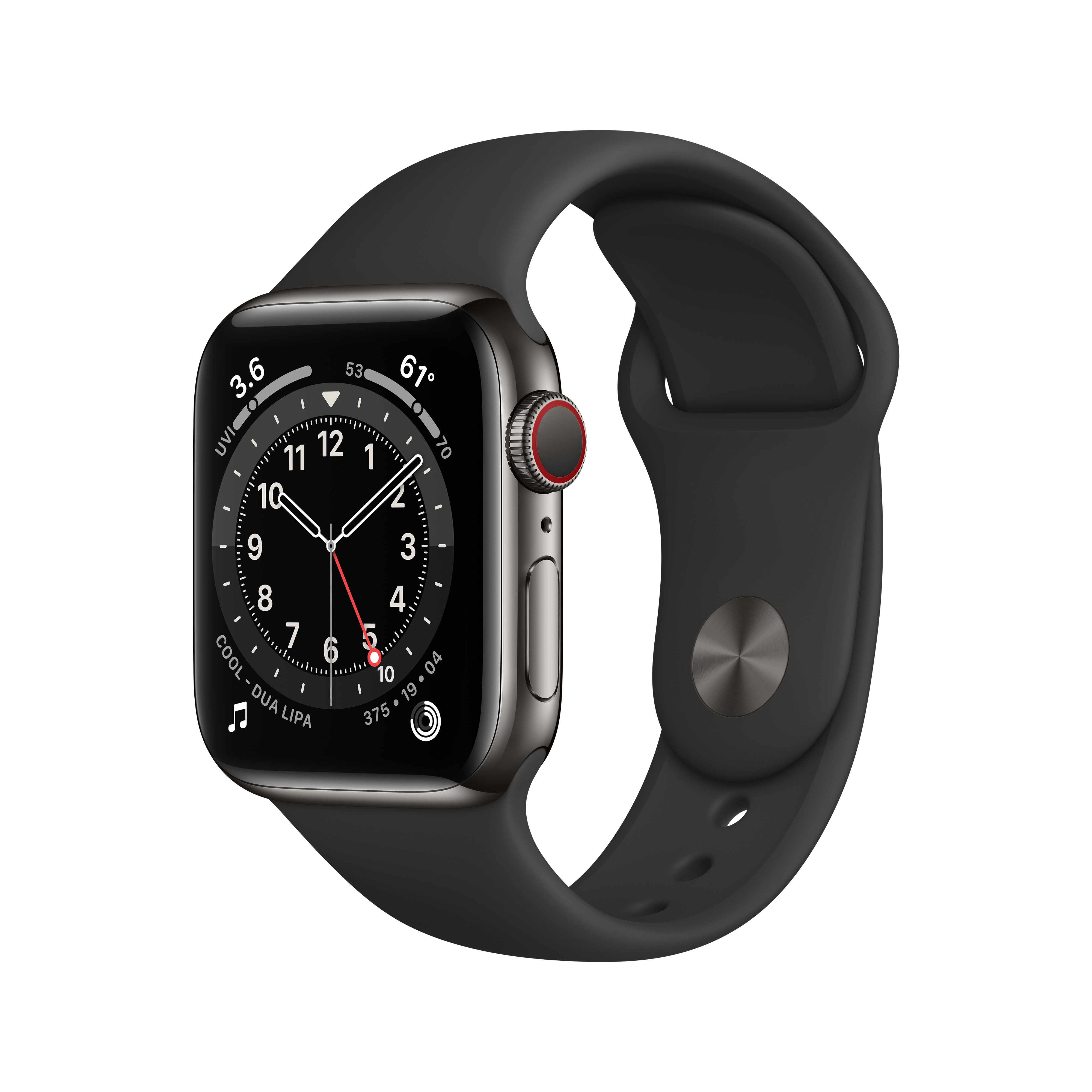 Apple Watch Series 6 OLED 40 mm 4G grafit GPS