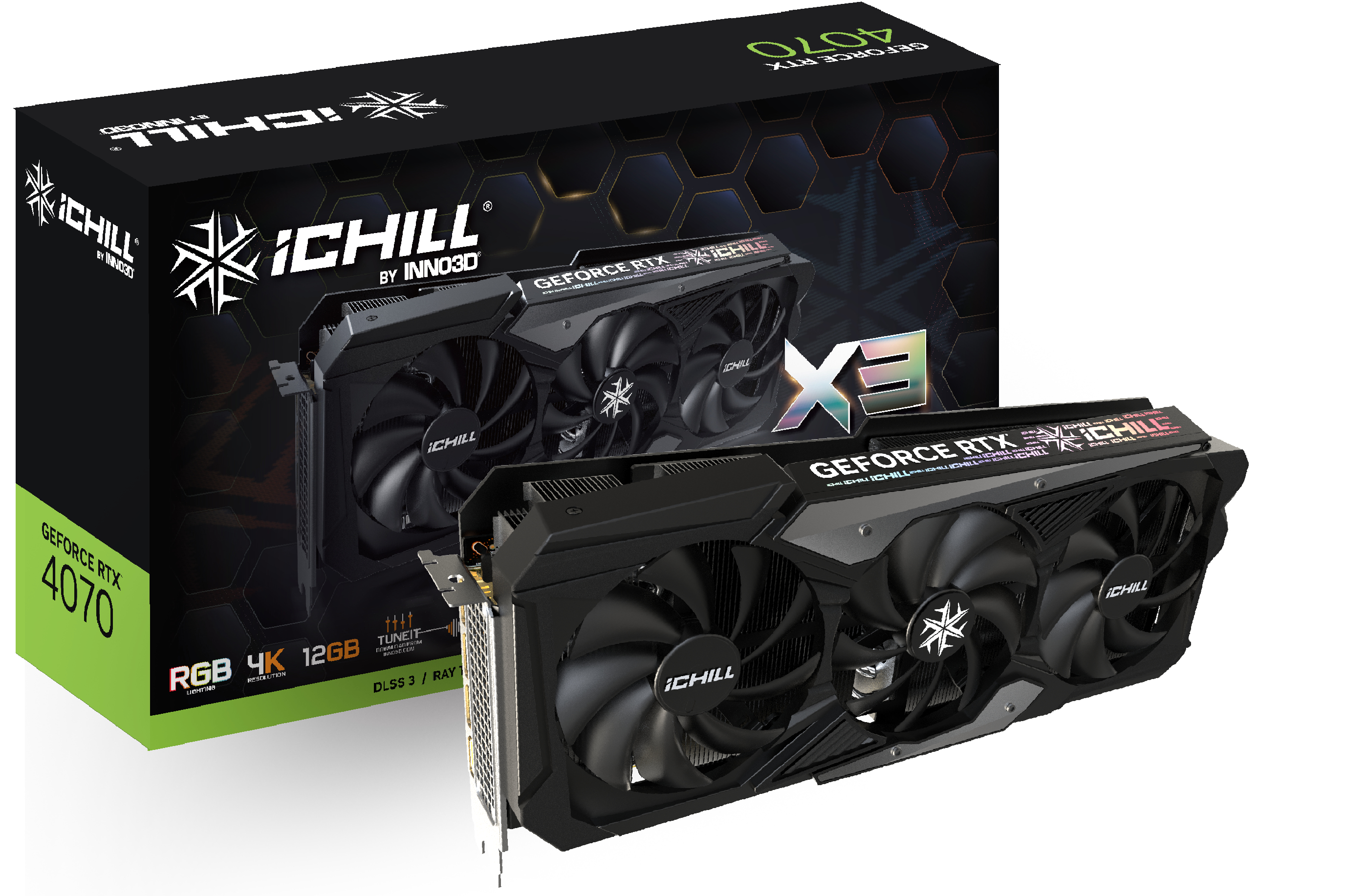 Inno3D C40703-126XX-186148H grafikkort NVIDIA GeForce RTX 4070 12 GB GDDR6