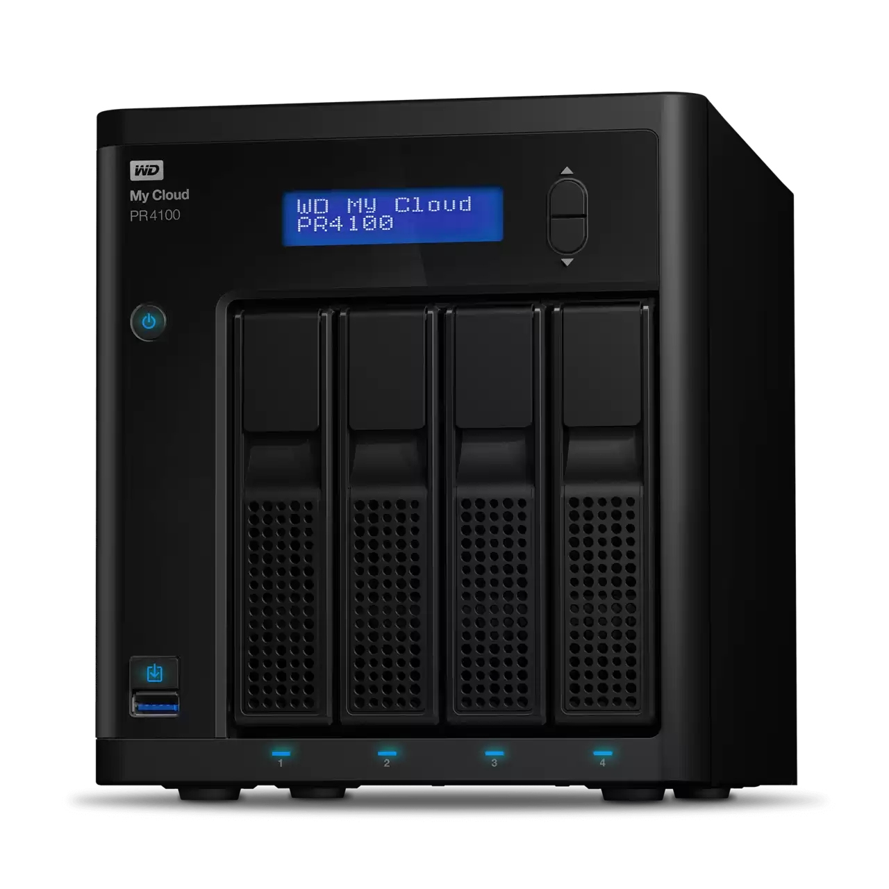 Western Digital My Cloud Pro PR4100 personlig molnlagringsutrustning 72 TB Nätverksansluten (Ethernet) Svart