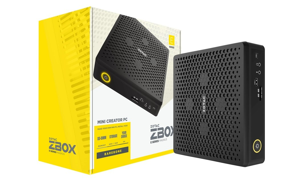 Zotac ZBOX EN072070S Svart i7-10750H 2,6 GHz