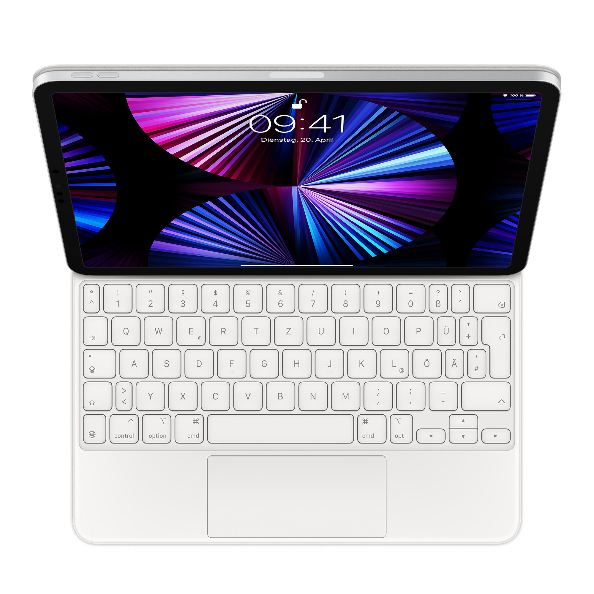 Apple MJQJ3D/A tangentbord för mobila enheter Vit QWERTZ tyska