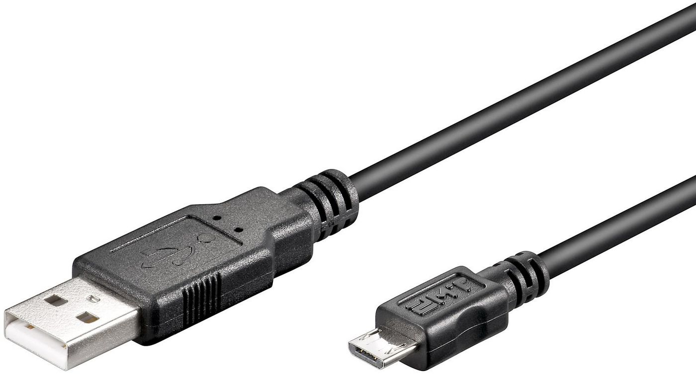 Microconnect USB A/Micro USB B 5P 1.8m USB-kablar 1,8 m USB 2.0 Micro-USB B Svart